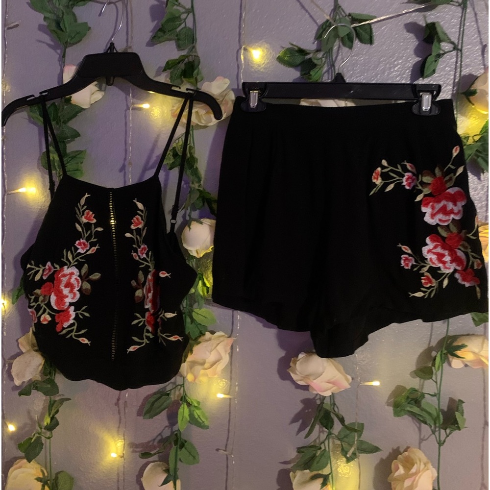Super cute red and white set